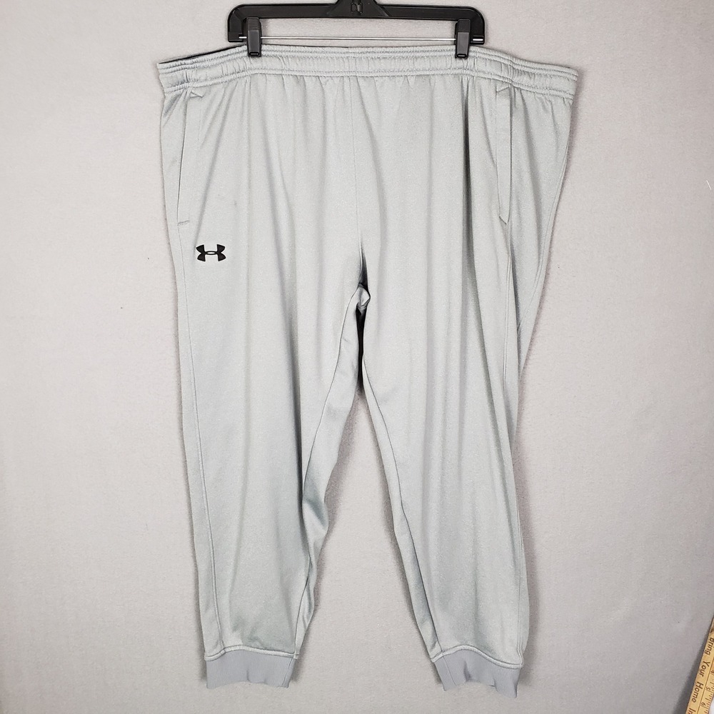 Under Armour Men's 4XL‎ Jogger Sweatpants Light Gray Athleisure Loungewear